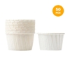50c cốc giấy lót cupcake màu trơn 6.5cm