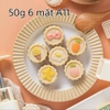 Khuôn trung thu lò xo 50g 6 mặt A11