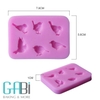 Khuôn fondant silicon hình chim 6 mẫu