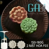 Khuôn nhấn trung thu lò xo 150g 2 mặt hoa F03