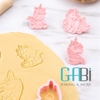 Khuôn nhấn cookie 3D (nhiều mẫu)