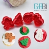 Khuôn nhấn cookie lò xo Noel 4 hình