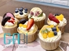 50c cốc giấy lót cupcake màu trơn 6.5cm