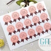 Sticker tròn Handmade 25 miếng