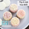 Khuôn trung thu lò xo 75g 4 mặt B09
