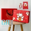 Bộ túi hộp đựng bánh kẹo Mèo Tài Lộc 28*18*9.5cm
