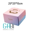 Hộp giấy đựng gato 25*25cm