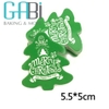50 tag giấy hình cây thông Noel