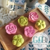 Khuôn trung thu lò xo 6 mặt hoa 3D 50g
