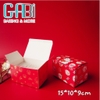 Hôp mèo đỏ Good Luck 15*10*9cm ép kim