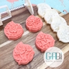 Khuôn trung thu lò xo 4 mặt quả đào 50g
