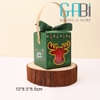 Hộp giấy Noel có quai xách 8.5*8.5*10 cm
