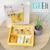 Túi hộp đựng 8 bánh dứa màu vàng