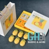 Túi hộp đựng 8 bánh dứa màu vàng