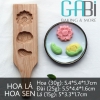 Khuôn trung thu gỗ hoa sen/hoa đào