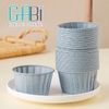 50c cốc giấy lót cupcake màu trơn 6.5cm