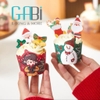 Bảng 15 tag giấy Noel trang trí bánh