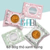 Túi đựng bánh trung thu 75g thỏ xanh hồng