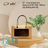 Hộp giấy kraft nâu cửa sổ trong