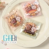 Túi đựng cookie mép dán hình động vật 10*10cm