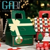 Hộp giấy Noel hình ngôi nhà xanh