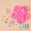 Khuôn fondant mix 6 loại hoa