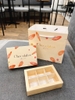 Set túi hộp socola 6 viên lông vũ vàng