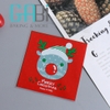Túi đựng cookie Noel có mép dán 10*10cm