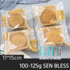 Túi đựng bánh trung thu sen vàng Bless