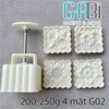 Khuôn trung thu lò xo 4 mặt 200-250g F04