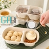 Hộp bã mía 2 ngăn nắp trong 850ml