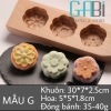 Khuôn trung thu gỗ 50g mẫu G