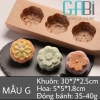 Khuôn trung thu gỗ 50g mẫu G