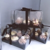 Combo 5 hộp mica trong đựng bánh cupcake