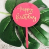 Topper mica HPBD tròn