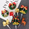 Topper cắm bánh Noel