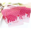 Túi đựng cookie Noel có mép dán 10*10cm