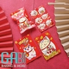 100c Túi đựng bánh quy hình mèo Tết 10*7cm
