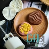 Khuôn nhấn trung thu lò xo 2 mặt búp sen 80g