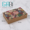 Hộp giấy đựng 6 bánh 50-80g Hoa vintage