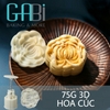Khuôn nhấn trung thu lò xo 1 mặt hoa cúc 75g