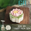Khuôn trung thu lò xo 1 mặt hoa 50g