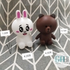 Set búp bê gấu thỏ ngồi