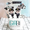 Set topper giấy cảnh sát