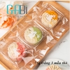 Túi đựng bánh trung thu 75g trắng 3 mẫu thỏ