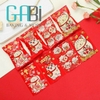100c Túi đựng bánh quy hình mèo Tết 10*7cm