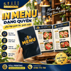 In menu dạng quyển đóng lò xo ép nhựa tại Bến Tre