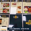 In menu dạng quyển đóng lò xo ép nhựa tại Bến Tre