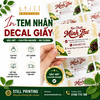 In Mẫu Tem Decal Giấy Đơn Giản - Giá Rẻ Cho Sản Phẩm Bánh Kẹo tại Still Printing