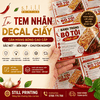 Decal Giấy Cán Màng Bóng Bế Demi Kích Thước 10x8cm